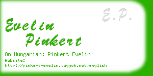 evelin pinkert business card